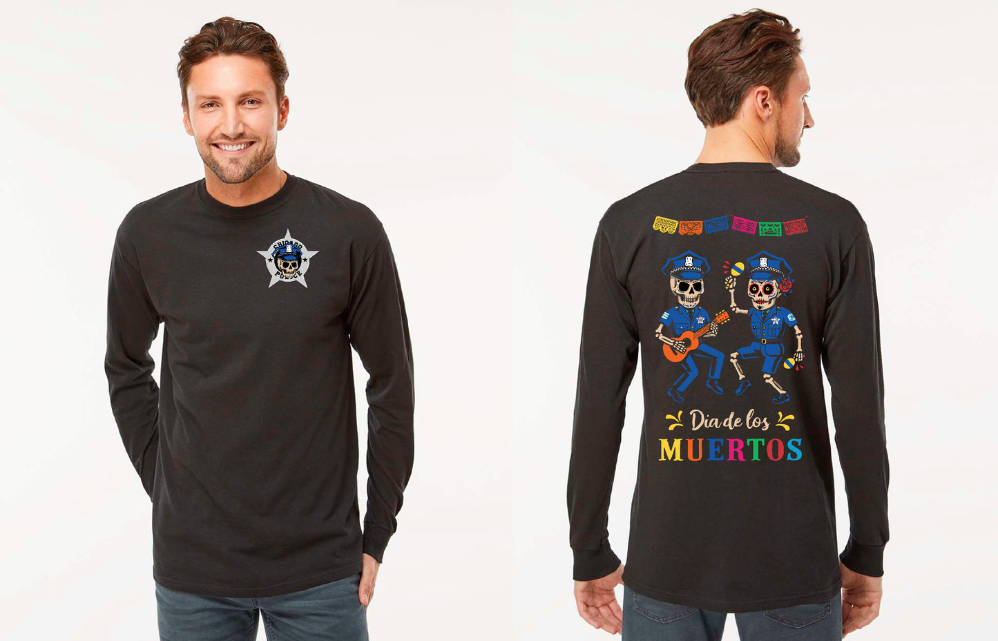 Men’s Long Sleeve Tee – Día de los Muertos