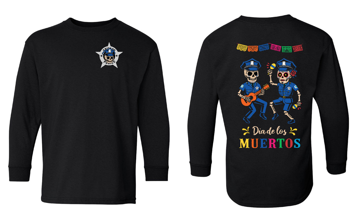 Youth Long Sleeve Tee – Día de los Muertos