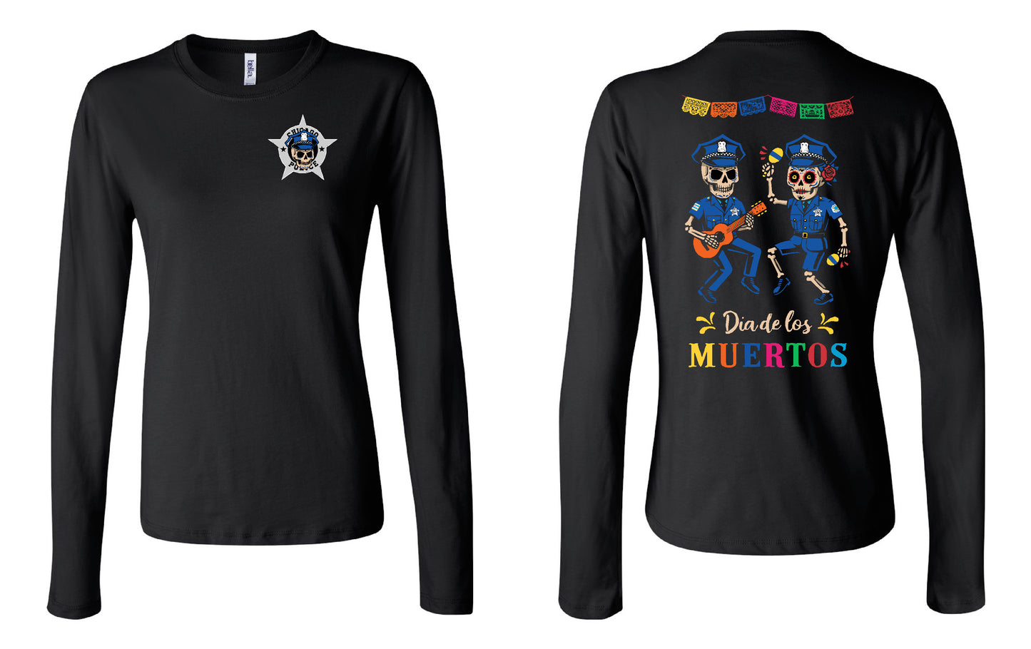 Women’s Long Sleeve Tee – Día de los Muertos