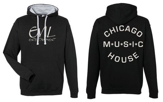 Evil Entertainment Black & grey Hooded Sweatshirt